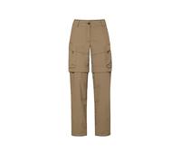 VAUDE Pantalones de senderismo para mujer Neyland Cargo Zip-Off marrón claro | 40