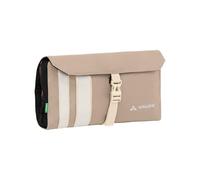 VAUDE Socotra - Neceser Colgante para Hombre y Mujer, 2 Compartimentos con Cremallera, Espejo Integrado, Soporte para Cepillo de Dientes, Ideal para Viajes, Lino