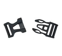 VAUDE Steckschnalle 20 mm Single Adjust, Black Hebilla de liberación rápida, Unisex Adulto, Negro - (Black), Única