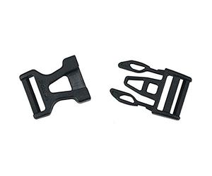 VAUDE Steckschnalle 25 mm Single Adjust, Black Hebilla de liberación rápida, Unisex Adulto, Negro - (Black), Única