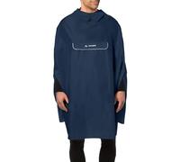 VAUDE Valdipino Poncho - Chubasquero Impermeable para Ciclismo, Color Marino, Talla S