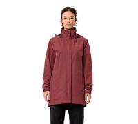 Vaude Women's Escape Parka - Parka impermeable para lluvia de poliéster reciclado, 87,5 cm de longitud, transpirable y resistente al viento, libre de PFC, sostenible