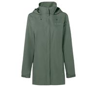 VAUDE Women's Escape Parka - Parka impermeable para lluvia de poliéster reciclado, 87,5 cm de longitud, transpirable y resistente al viento, libre de PFC, sostenible