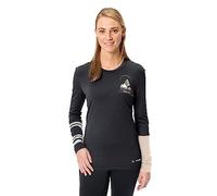 VAUDE Women's Monviso Wool LS T-Shirt Camiseta, Negro, 44 para Mujer