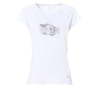 VAUDE Women's Tekoa T-Shirt II Camiseta, Blanco y Morado, 34 Mujeres