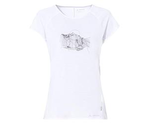 VAUDE Women's Tekoa T-Shirt II Camiseta, Blanco y Morado, 34 Mujeres