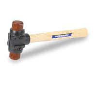 Vaughan SH125 Martillo de doble cabeza Rohleder 1-1/4", mango de madera dura, cabezas intercambiables, 750 gramos