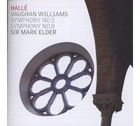 Vaughan Williams : Symphonies n° 5 & 8. Elder.