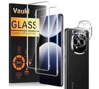 Vauki 2+2 Piezas Protector Pantalla para Xiaomi Redmi Note 14 Pro 5G / Poco X7 5G, 2 Cristal Templado + 2 Protector Camara, Dureza 9H, HD Clara, Anti Arañazos, Sin Burbujas,Ultra Resistente 6,67"