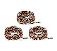 Vauki 3 pares de cordones de leopardo, cordones Leo, zapatillas planas estampadas, cordones coloridos en diferentes longitudes, accesorios para zapatillas y zapatos casuales (120/140/160 cm)