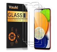Vauki 3 Piezas Protector Pantalla para Samsung Galaxy A03 / A03s / A02s 6,5",Cristal Templado, Dureza 9H, Ultra Transparente, Anti Arañazos, Sin Burbujas,Ultra Resistente,Clear