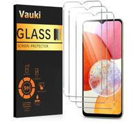 Vauki 3 Piezas Protector Pantalla para Samsung Galaxy A14 5G/4G, M14 5G 6,6",Cristal Templado, Dureza 9H, Ultra Transparente, Anti Arañazos, Sin Burbujas,Ultra Resistente, Clear
