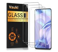 Vauki 3 Piezas Protector Pantalla para Xiaomi Mi 11 Lite 4G / 5G / NE 6,55",Cristal Templado, Dureza 9H, Ultra Transparente, Anti Arañazos, Sin Burbujas,Ultra Resistente,Clear