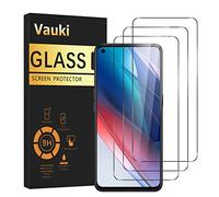 Vauki 3 Unidades Protector de Pantalla para OPPO Find X3 Lite Cristal Templado Full HD Ultra Resistent 9H Dureza Antihuellas Sin Burbujas Antiarañazos Transparent Vidrio para OPPO Find X3 Lite