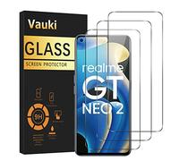 Vauki 3 Unidades Protector de Pantalla para Realme GT Neo2/GT 2/GT Neo 3T 5G Cristal Templado Full HD Ultra Resistent 9H Dureza Antihuellas Sin Burbujas Antiarañazos Transparent Vidrio 6.62"