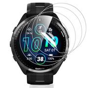 Vauki 4 Pack Protector Pantalla para Garmin Forerunner 965 Cristal Templado,Resistente a los Arañazos,Película de TPU Suave Film HD Transparente Sin Burbujas Vidrio Templado