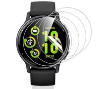 Vauki 4 Pack Protector Pantalla para Garmin Vivoactive 5/6 Cristal Templado,Resistente a los Arañazos,Película de TPU Suave Film HD Transparente Sin Burbujas Vidrio Templado para Garmin Vivoactive 5/6
