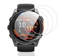 Vauki 4 Piezas Protector Pantalla para Garmin Fenix 8 47mm/Garmin Fenix 7X Pro/Garmin Epix Pro 51mm Cristal Templado,9H Dureza HD Transparente Ultra Resistent Sin Burbujas Vidrio Templado Película
