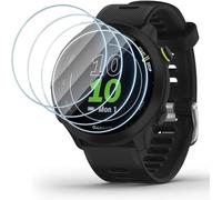 Vauki 4 Piezas Protector Pantalla para Garmin Forerunner 55/45/45S/245 Cristal Templado, Dureza 9H Vidrio Proteccion, Sin Burbujas AntiarañAzos Sensible Al Tacto Ultra Delgado Screen Protetcor