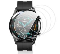 Vauki 4 Piezas Protector Pantalla para Huawei Watch GT 2 46mm/GT 3 46mm Cristal Templado, Dureza 9H Vidrio Proteccion, Sin Burbujas AntiarañAzos Sensible Al Tacto Antihuellas Screen Protetcor