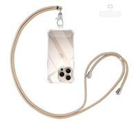 Vauki Cordón para Teléfono Cadena Universal con Parche, Colgar Teléfono con Correa Móvil en Cuello Ajustable Cuerda para la Mayoría de los Smartphone para iPhone Samsung Huawei Redmi OnePlus, Oro