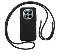 Vauki Funda con Cuerda para Xiaomi Redmi 15 Pro Plus Carcasa con Correa Colgante Ajustable Collar, Suave Silicona TPU Case Anti-Choque con Cuello Cadena Cordón Ultrafina Caso para Redmi 15 Pro+-Negro