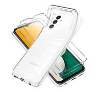 Vauki Funda para Samsung Galaxy A13 5G con 2 Protector de Pantalla,Carcasa Silicona Transparente Suave y Cristal Templado,Ultra Fina TPU Antigolpes Case Cover para Samsung A13 5G6.5