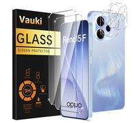 Vauki Protector Pantalla Para OPPO Reno 15F/15 F/15 FS/15FS 4G/5G Cristal Templado con Protectora Lente Cámara [2+2 Piezas] Dureza 9H Antihuellas Sin Burbujas Transparente Vidrio Película