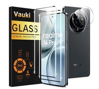 Vauki Protector Pantalla Para Realme 14 Pro Plus 5G/Realme 14 Pro+ 5G Cristal Templado con Protectora Lente Cámara [2+2 Piezas] Dureza 9H Antihuellas Sin Burbujas Transparente Vidrio Película