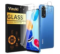 Vauki Protector Pantalla Para Xiaomi Redmi Note 11/11S 4G Cristal Templado con Protectora Lente Cámara [2+2 Piezas] Dureza 9H Antihuellas Sin Burbujas Transparente Vidrio Película