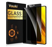 Vauki Protector Pantalla Privacidad para Xiaomi Poco X3 NFC/X3/X3 Pro 2 Piezas,Cristal Templado Anti Espía,Anti-Espía Vidrio Película,9H Dureza,Anti-Arañazo,Sin Burbujas,Privacy Screen Protector