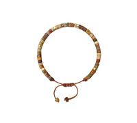 Vauki Pulsera de piedras curativas, piedra natural con inspiradora tarjeta de afirmación, pulsera de la suerte para mujer, regalos espirituales ajustables, regalo de aliento para mujeres y hombres