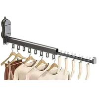 Vauki Tendedero montado en la pared, secador de pared extensible con ventosas, secadora plegable de pared, secadora de pared, ahorro de espacio para terraza, balcón, lavandería, dormitorio