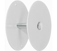 Vault Locks Door Knob Deadbolt Hole Cover Round Filler Plate 3inch Diameter Maintains Door Security White