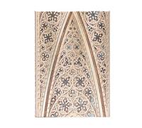 Vault of the Milan Cathedral (Duomo di Milano) Midi 12-month Horizontal Hardback Dayplanner 2025 (Wrap Closure): tydzień na dwóch stronach, zamykany na magnes, papier 100 gsm