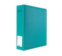 Vault X Archivador de 3 Anillas para Cartas Coleccionables, Compatible con Hojas de 9 Bolsillos, 900 Cartas, Material Exo-Tec, Apertura Fácil, Carpeta con Clip de Anilla D (Verde Azulado, Grande)