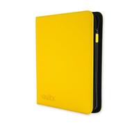 Vault X Archivador para Cartas Coleccionables de 12 Bolsillos con Cremallera, 480 Cartas, Material de Álbum Exo-Tec, 20 Hojas de Carga Lateral, Carpeta para Juegos Coleccionables, TCG (Amarillo)