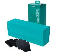 Vault X Caja de Almacenamiento para Cartas Coleccionables, Material Exo-Tec, Tapa Magnética, Divisores y Espumas de Relleno, Organiza Deck Boxes, Toploaders, Cartas Enfundadas, TCG (Verde azulado)