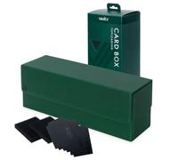 Vault X Caja de Almacenamiento para Cartas Coleccionables, Material Premium Exo-Tec, Tapa Magnética, Divisores y Espumas de Relleno, Organiza Deck Boxes, Toploaders, Cartas Enfundadas, TCG (Verde)