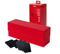 Vault X Caja de Almacenamiento para Cartas Coleccionables, Material Premium Exo-Tec, Tapa Magnética, Divisores y Espumas de Relleno, Organiza Deck Boxes, Toploaders, Cartas Enfundadas, TCG (Rojo)