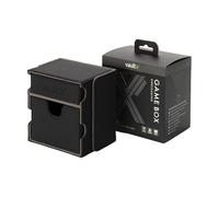 Vault X Caja de Juego Exo-Tec, para 100+ Cartas Coleccionables con Fundas, con Cajón para una Carta y Bandeja para Accesorios (Negro)
