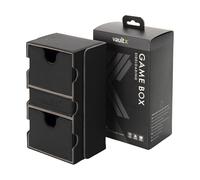 Vault X Caja de Juego Exo-Tec, para 200+ Cartas Coleccionables con Fundas, con Cajón para una Carta y Bandeja para Accesorios (Negro)