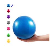 Vaupan Mini Pelota de Ejercicio, Pelota de Gimnasio pequeña de 9 Pulgadas con Pajita Inflable para Yoga, Pilates, Estabilidad, Barra, Terapia física, Estiramiento, Entrenamiento básico (Azul)