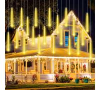 Vautvis Luces de Navidad Lagrimas Exterior, Meteoros Lluvia Luces exterior, 30cm 10 Tubes 240 LEDs Luces de Lluvia de Meteoros, Impermeables Luces Navidad Exterior para Navidad, Jardín, Árbol, Fiesta