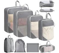 Vautvis Organizador Maleta, Set De 8 Compression Packing Cubes, Bolsas Organizadoras Maleta, Bolsa Ropa Viaje, Organizador Mochila Viaje Para De Ropa, Cosméticos