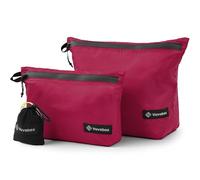 Vavabox Juego de Neceser, Resistente al Agua, Bolsa Ligera con Cremallera, organizadores de Viaje de Nailon para Hombres y Mujeres, Camping, Gimnasio, Blue, Minimalista (Rosado)