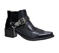 VAVENI BOTAS cortas masculinas, botas de moda puntiagudas de moda, botas de Caballero de cuero Pupi de talón grueso, botas vaqueros occidentales, 38-47