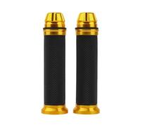 VAVGKDKPZB Envolvente De Manillar Moto Empuñaduras De Barra Manillar Goma Antideslizante 7/8 ''1 Par Bicicleta Motocicleta Mano(Gold)