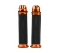 VAVGKDKPZB Envolvente De Manillar Moto Empuñaduras De Barra Manillar Goma Antideslizante 7/8 ''1 Par Bicicleta Motocicleta Mano(Orange)