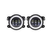 VAVGKDKPZB Faro Antiniebla Para Dodge Para Chrysler PT Para Cruiser Para Journey Para Charger 2005-2013 ATV Luces Antiniebla LED 60 W Y 4 Pulgadas Luz Giro Ámbar DRL Blanca(White amber)